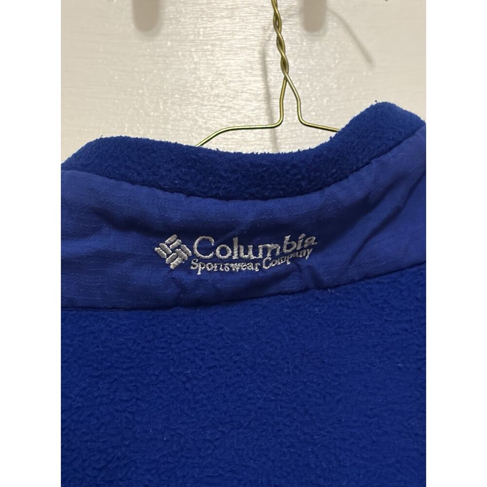 VTG Columbia Sportswear Full Zip Cobalt Blue Fleece Outdoor Jacket Women's L - Picture 4 of 4